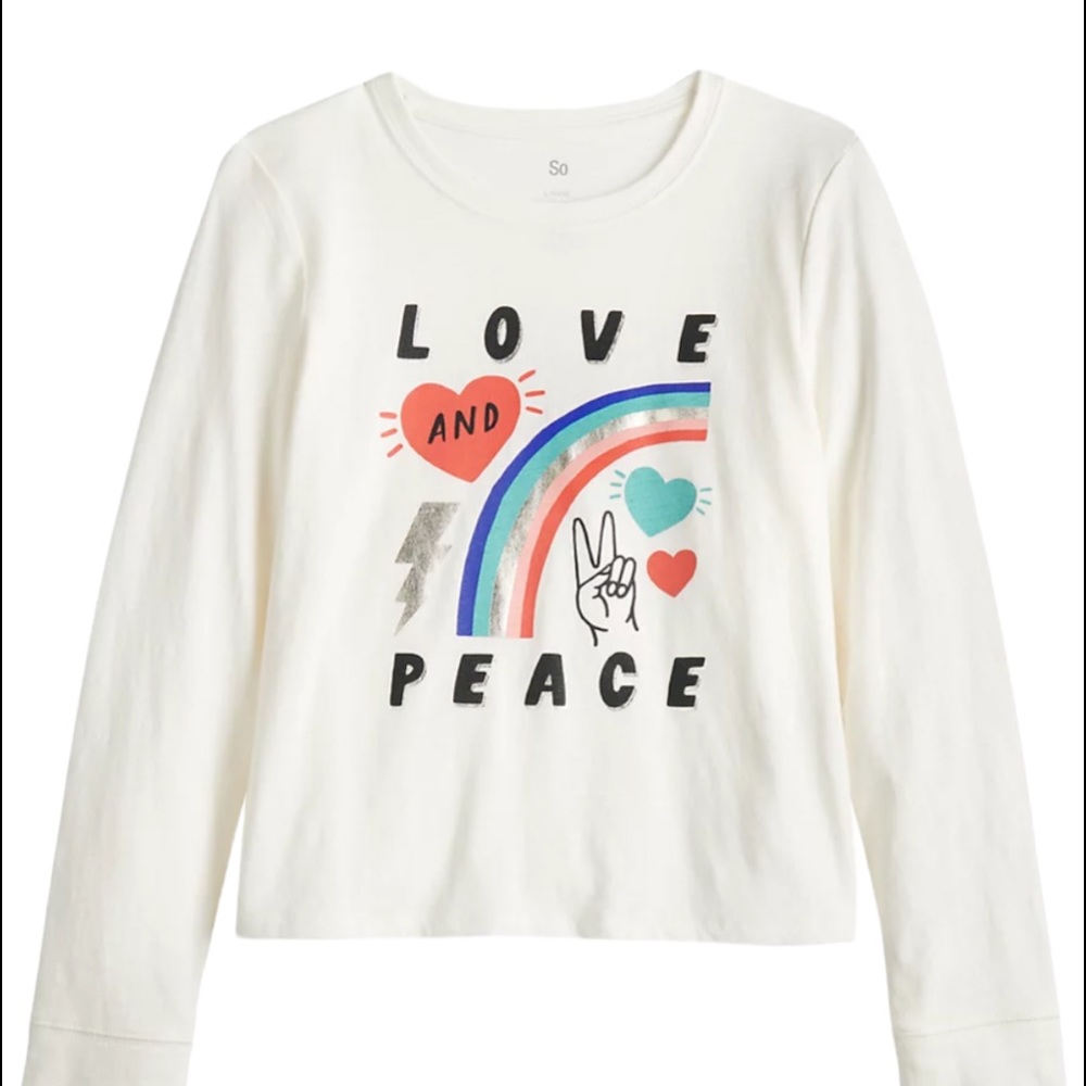 Girls So Favorite Boxy Tee size 16 PLUS.NWT